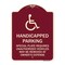 Signmission Handicapped Parking Special Plate Required Unauthorized Vehicles May Be Removed at Ow, BU-1824-23913 A-DES-BU-1824-23913 - alternate 1